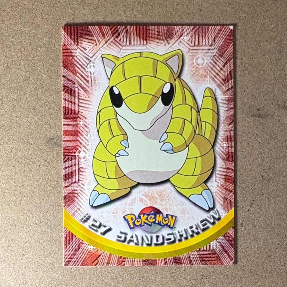 1999 Topps Pokemon Sandshrew Blue Label